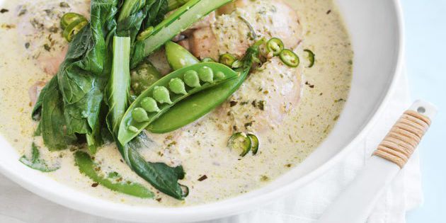 Asparagus + Pea Thai Green Curry