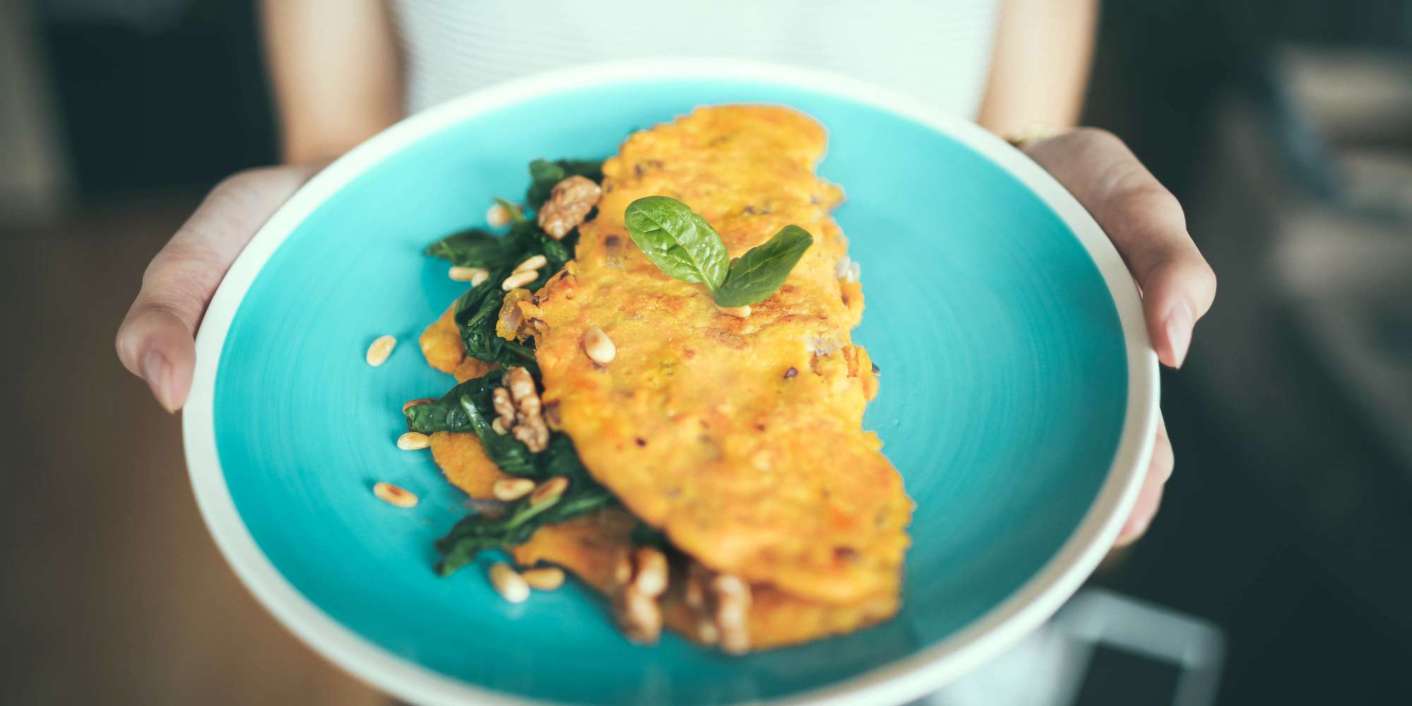 Goats Cheese & Salmon Omelette