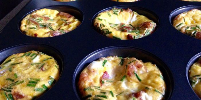 Bacon Egg Breakfast Bites With Chives (SCD)