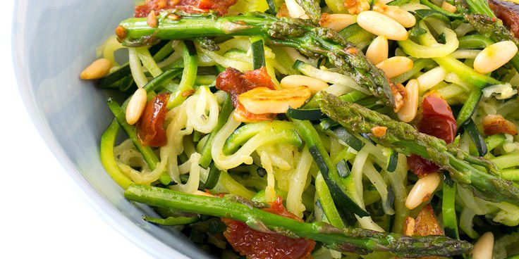 Sautéed Vegetables with Zucchini Noodles