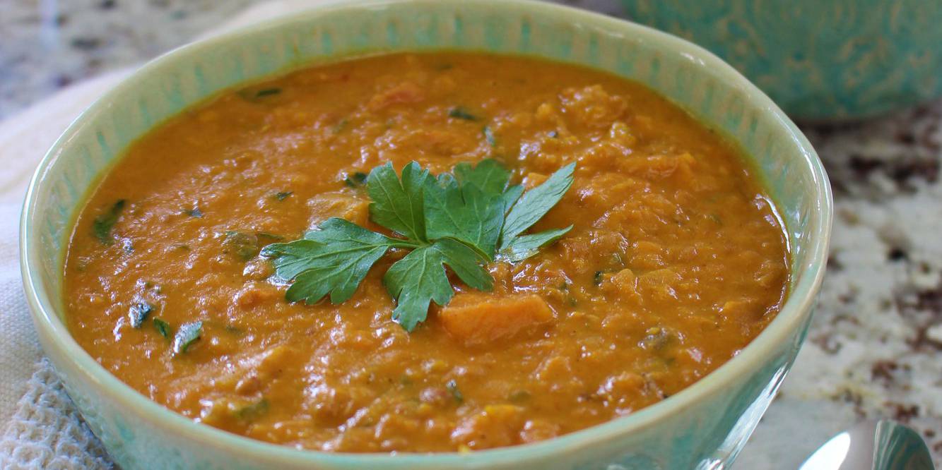 Lentil Squash Sweet Potato Stew