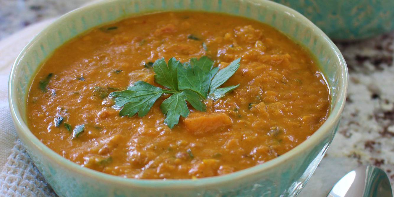 Lentil Squash Sweet Potato Stew