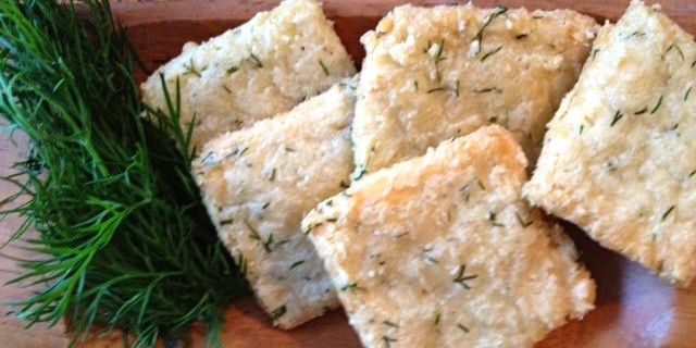 Almond, Parmesan and Dill Crackers