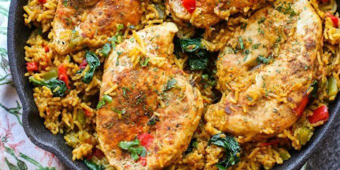 One Pot Low FODMAP Chicken and Rice