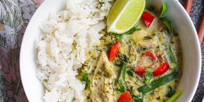 Low FODMAP Thai green curry