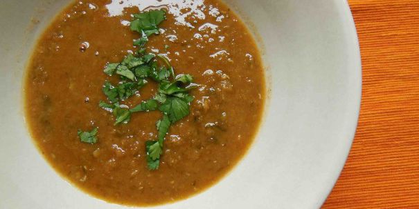 Red Lentil Soup With Cumin & Lemon