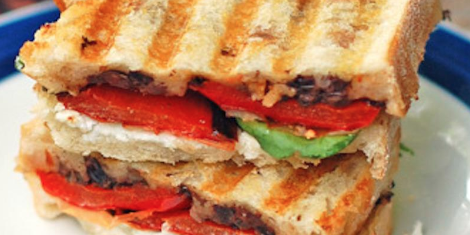 Red Pepper & Goat Cheese Panini