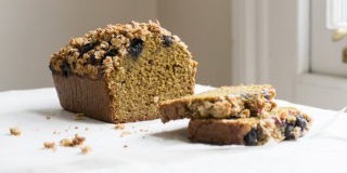 Turmeric Buckwheat Blueberry Breakfast Loaf