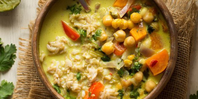 Chickpea Lime & Coconut Soup