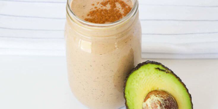 Avocado, Cacao, Chia Seed Smoothie!