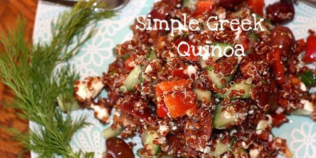 Simple Greek Quinoa (low FODMAP)
