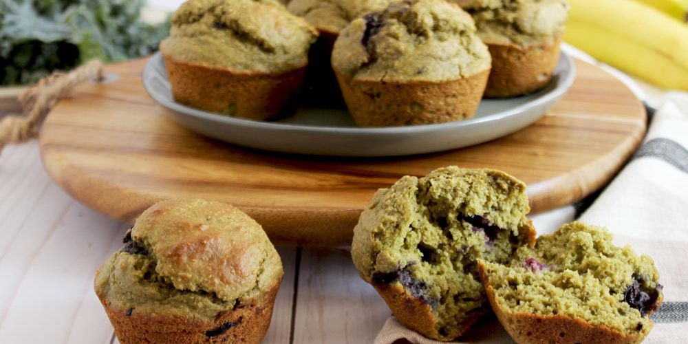 Blueberry Kale Muffins