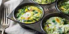 Low Fodmap Smoked Salmon and Spinach Frittata Cups