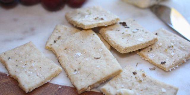 Oat Crackers with Sesame, Oregano & Sage