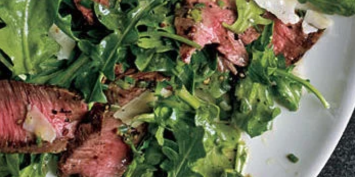 Sirloin Steak with Rocket & Balsamic Vinegar