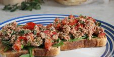 Tuna, Tomato and Oregano on Toast