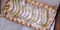 Pear 'Almond' (Tigernut) Tart (paleo, AIP, vegan)