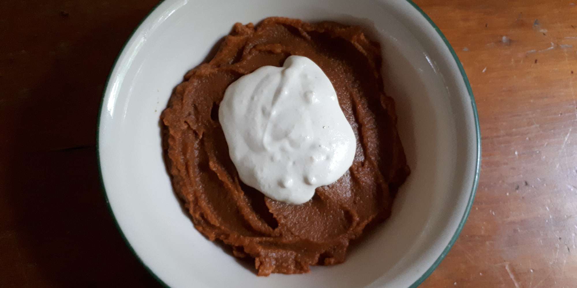 Pumpkin Pie Pudding with Cashew Cream