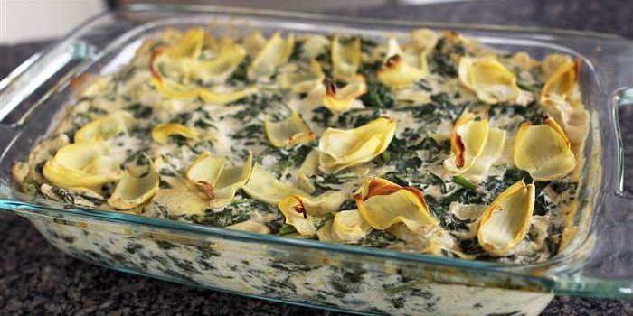 Spinach Artichoke Dip with Crudités