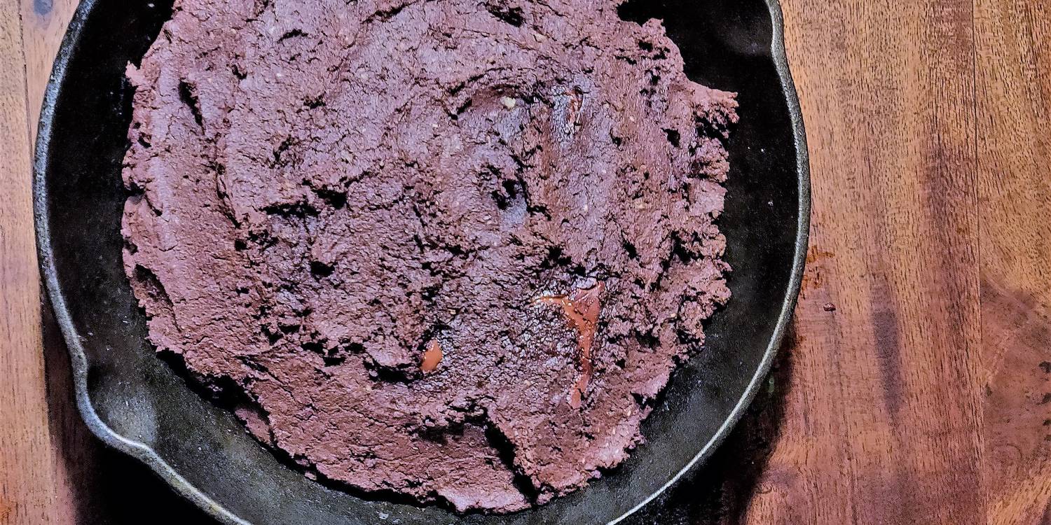 Mung Bean Skillet Brownie