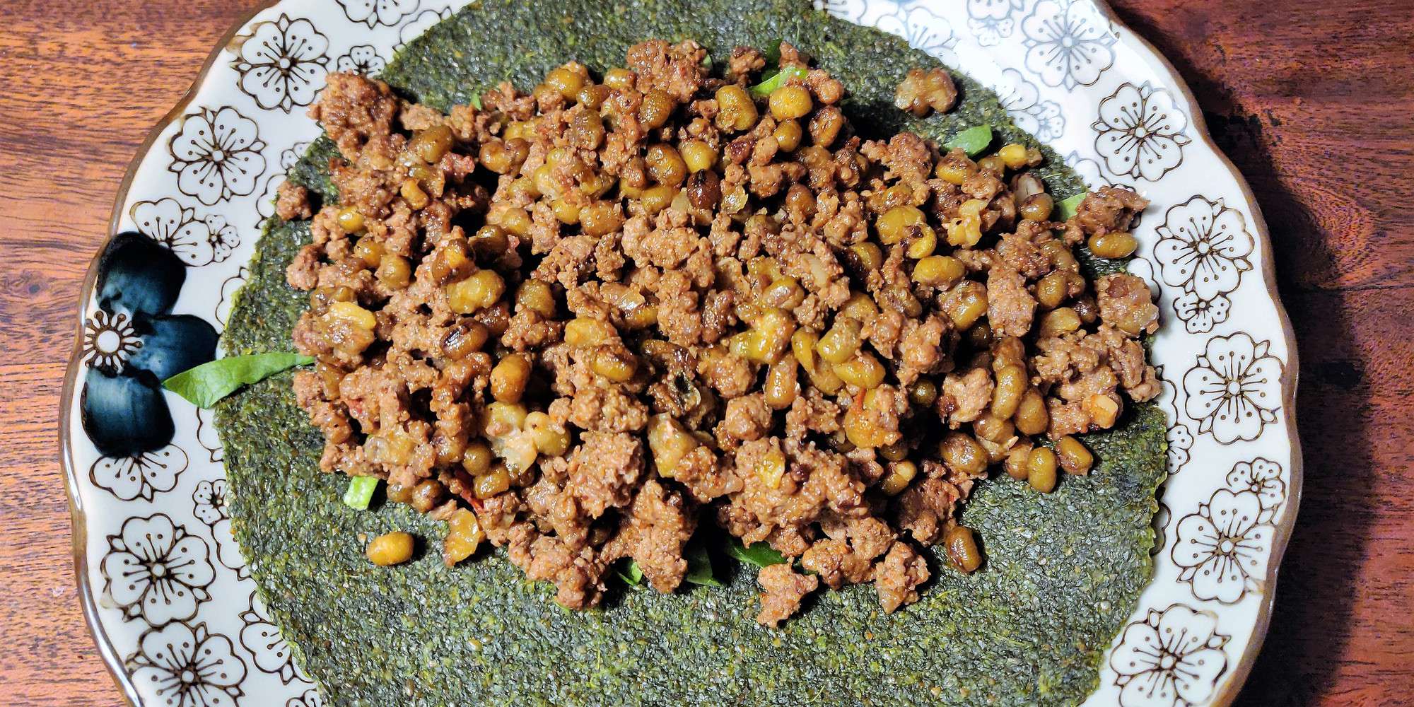 Beef and Mung Bean Taco Filling