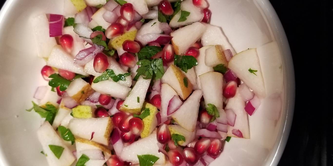 Pear and Pomegranate Salsa