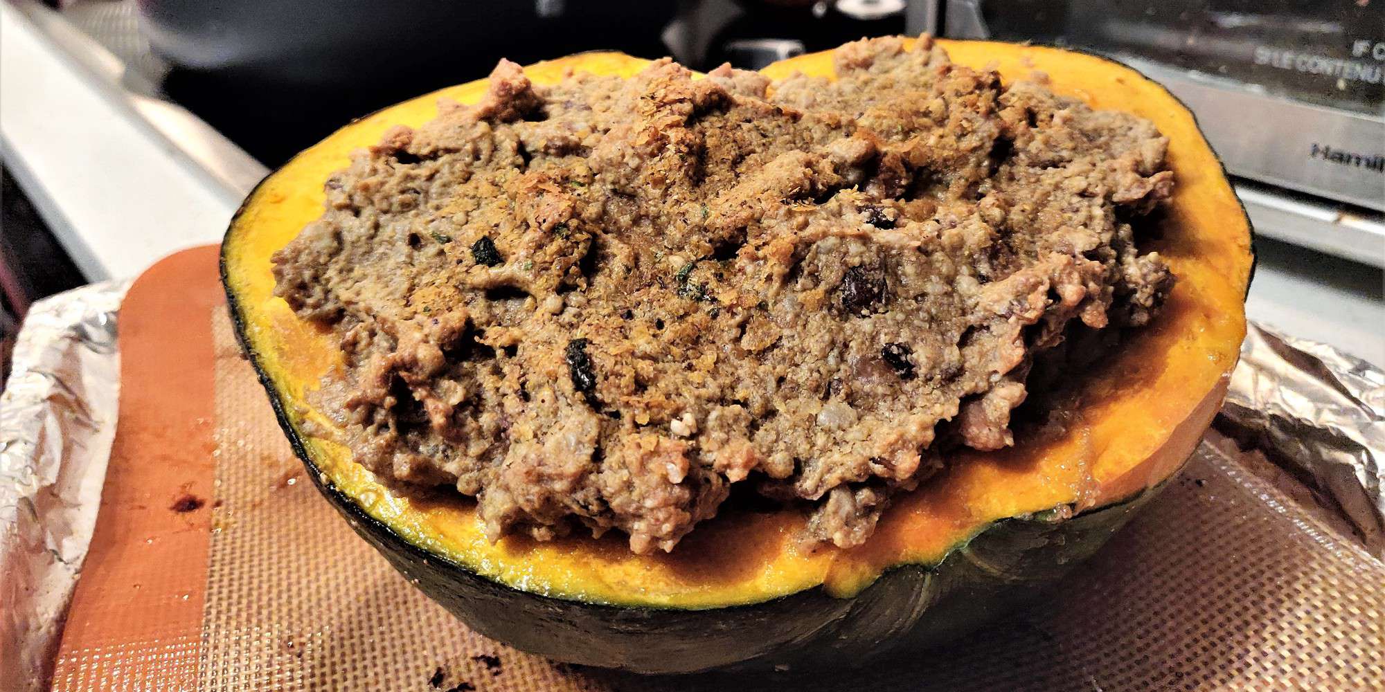 Lentil Stuffed Kabocha Squash