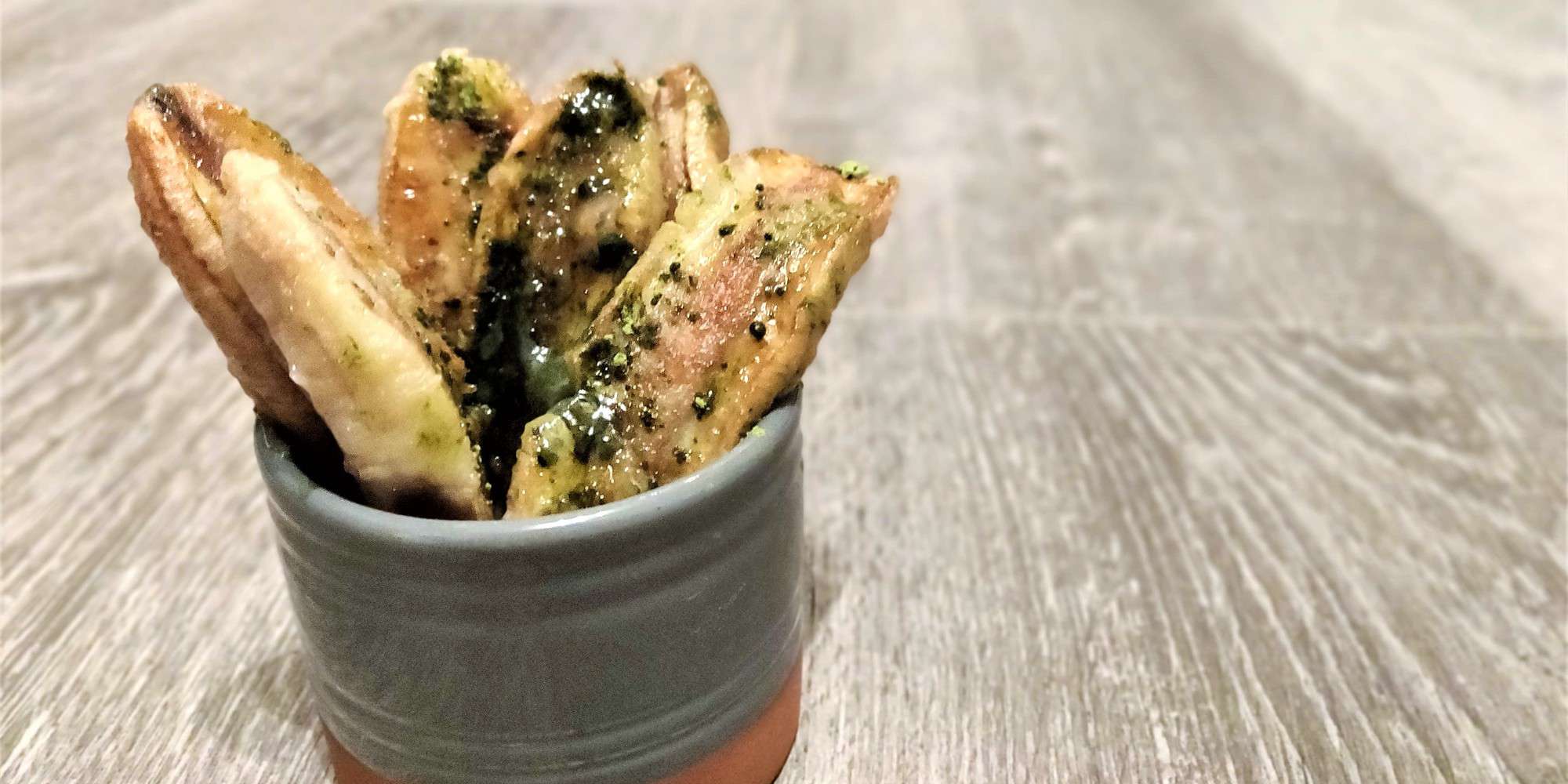 Baked Plantains with Matcha