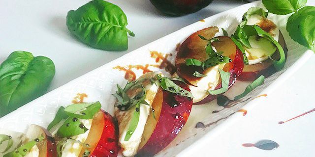 Plum Caprese Salad
