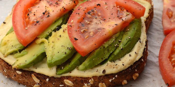 Hummus and Avocado Toast