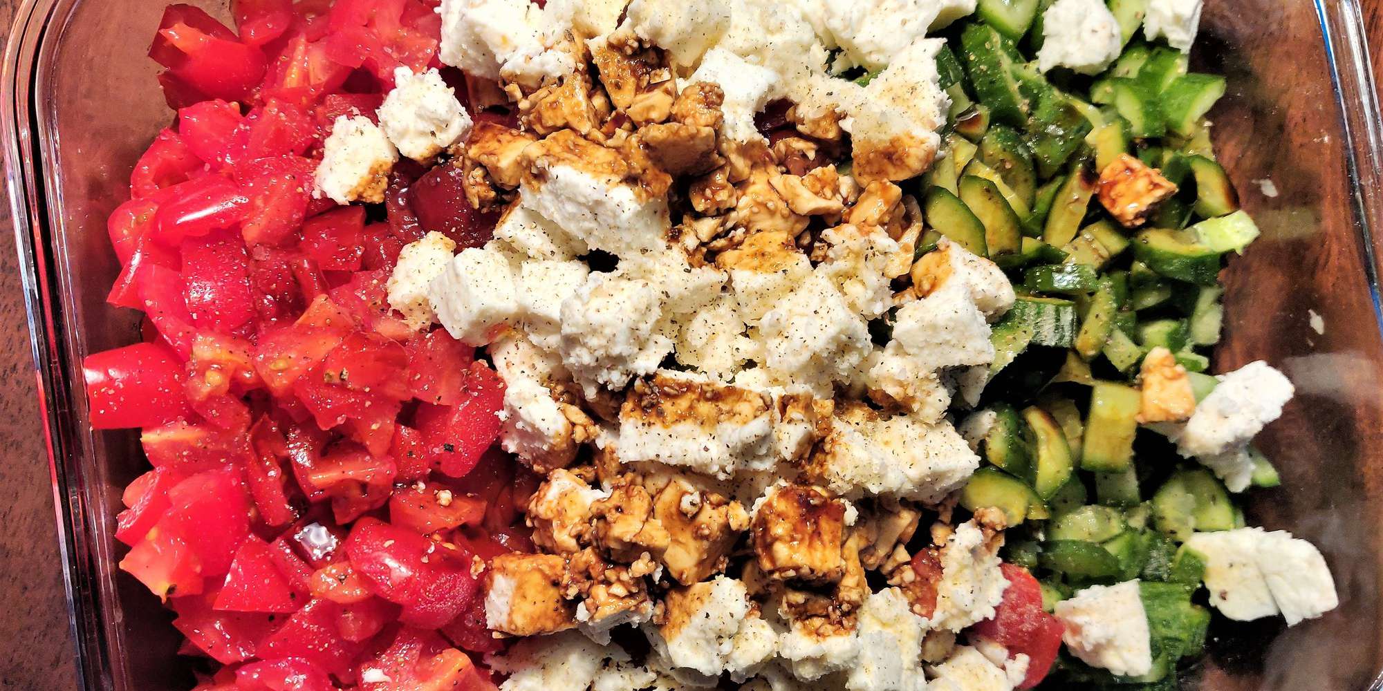 Tomato Cucumber Feta Salad
