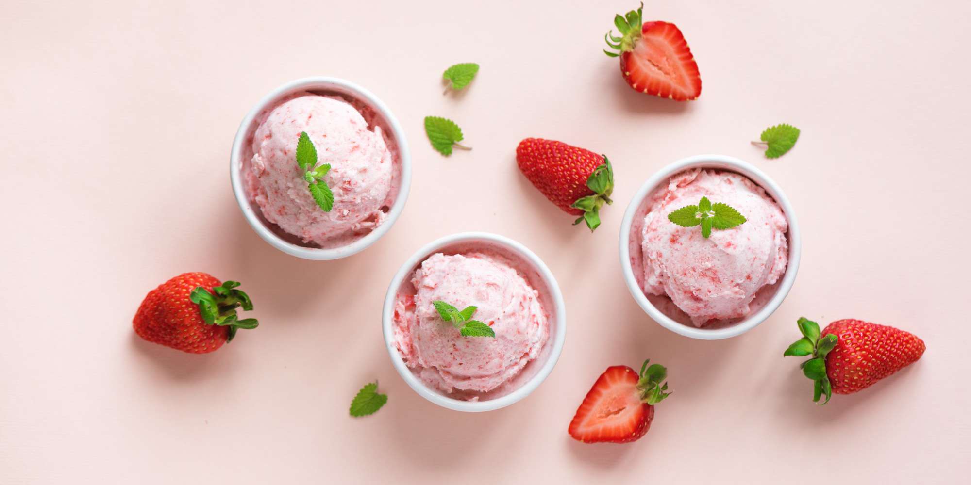 3 Ingredient Vegan Sugar Free Strawberry Ice Cream