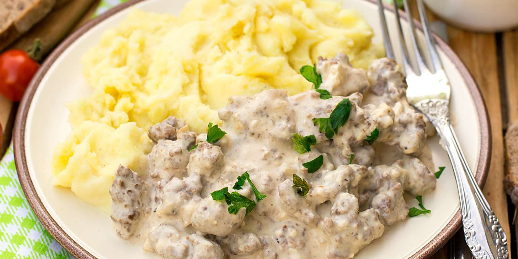 Beef Stroganoff & Creamy Mash "Potato"