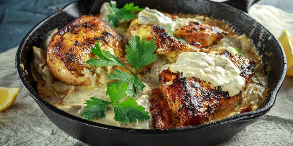 Creamy Lemon & Garlic Chicken