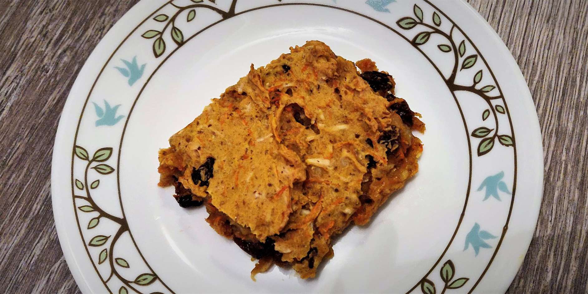 Sugar Free Carrot Cake Squares