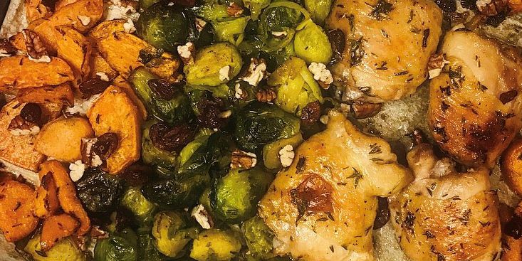 Maple-Roasted Chicken and Vegetables