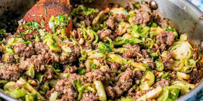 Easy Sausage & Brussels Sprouts Hash