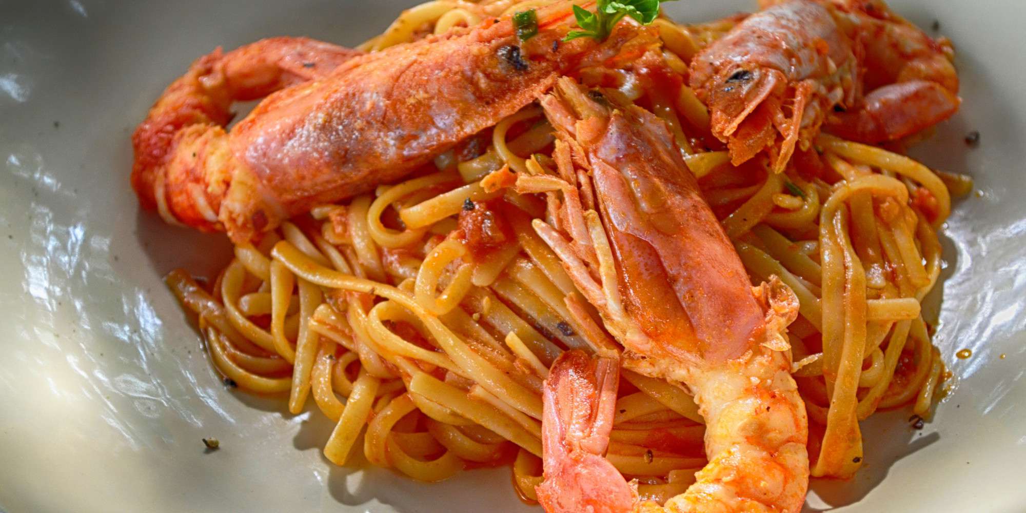 Romesco Sauce with Pasta and Shrimp