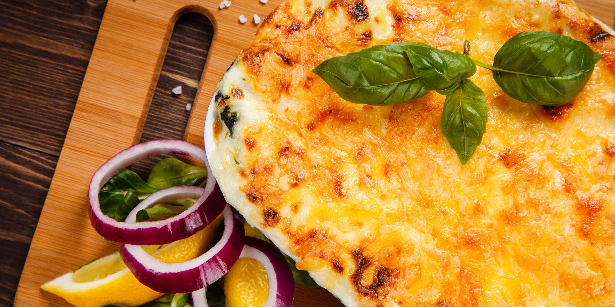 Ham & Cheesy Easy Quiche + Green Salad
