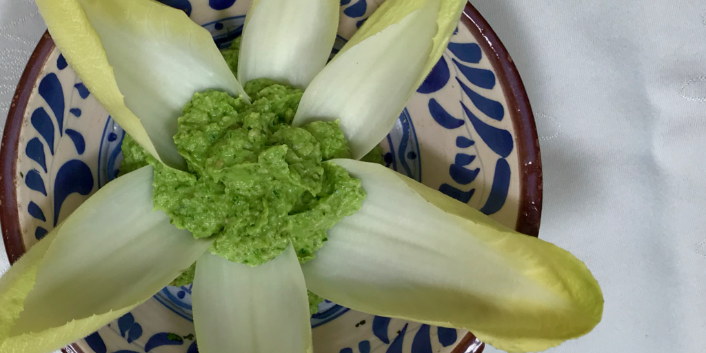Pea & Avocado Dip with Pepitas & Cilantro