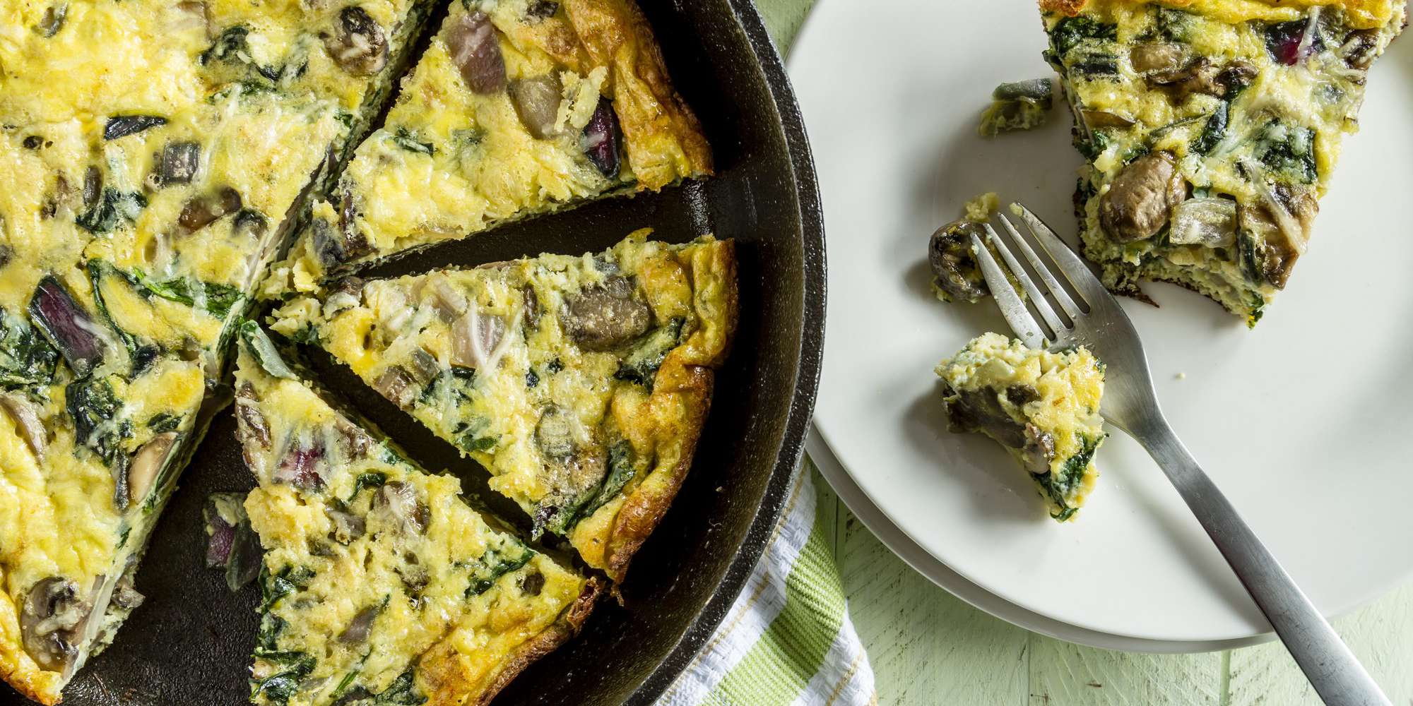 Spinach & Bacon Frittata