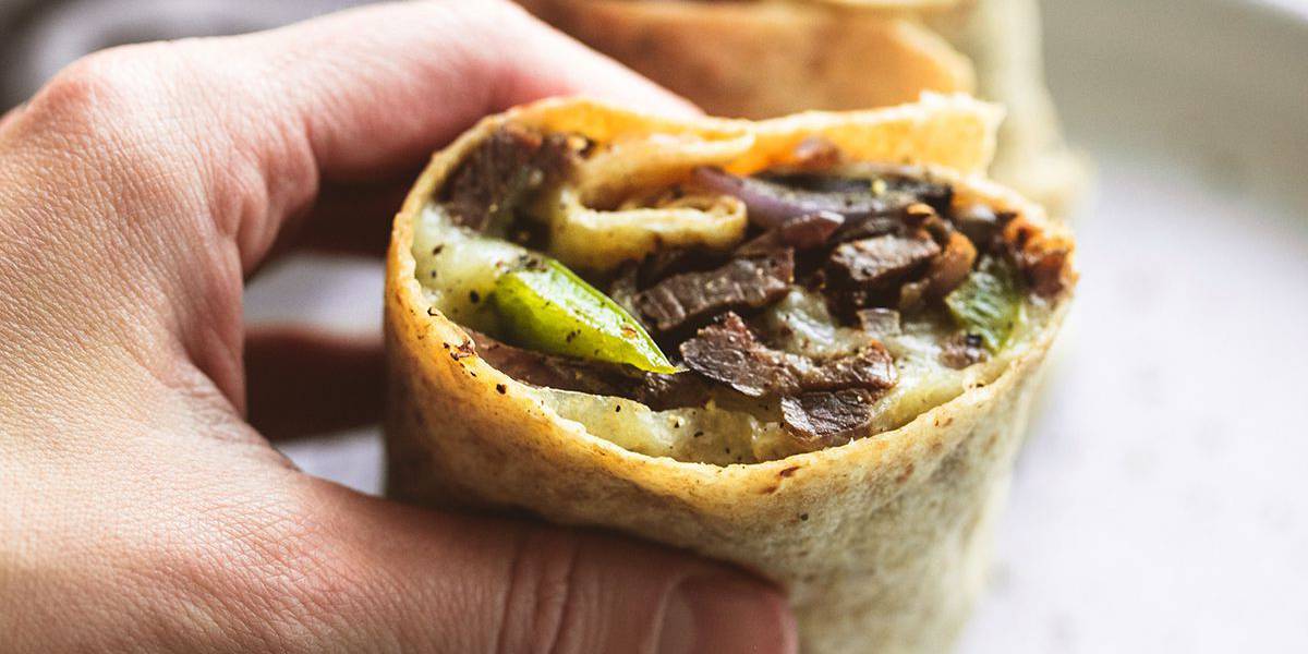 Philly Cheesesteak Wraps