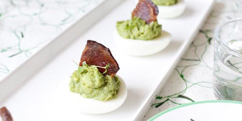 Keto Avocado Eggs with Bacon Sails [BF]