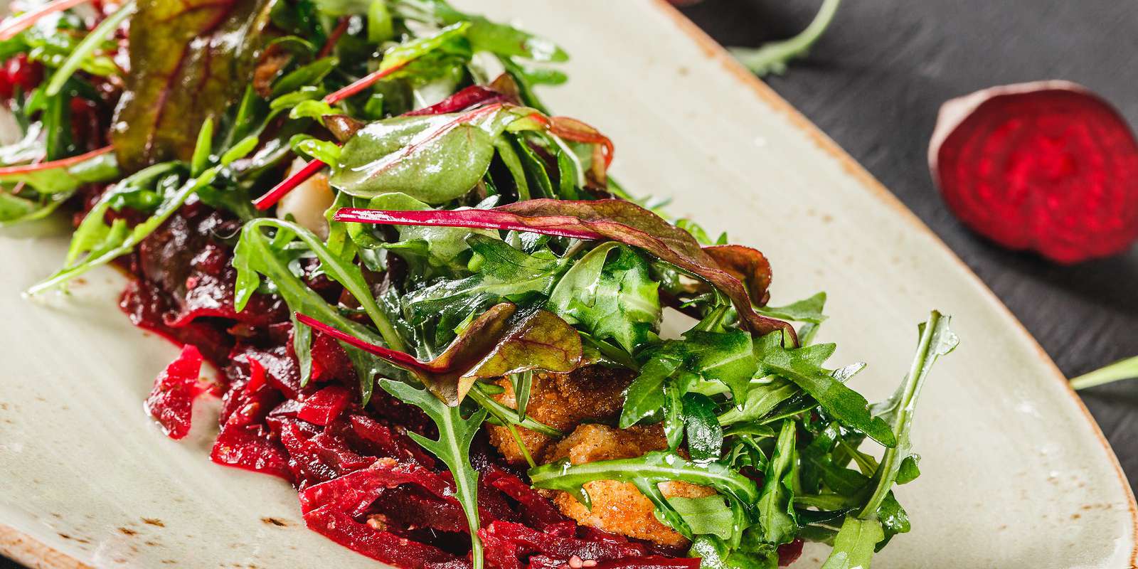 Kale, Lentil & Roasted Beet Salad