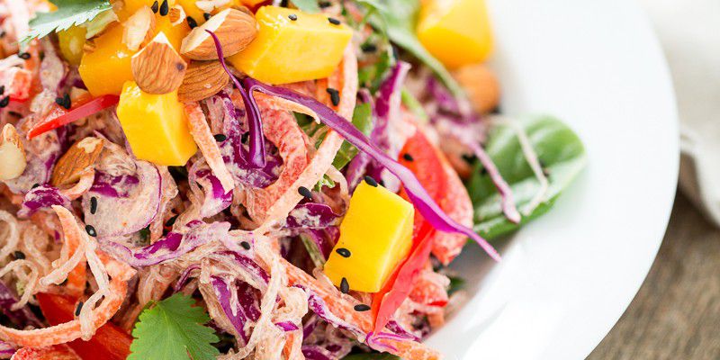 Rainbow Kelp Noodle Salad