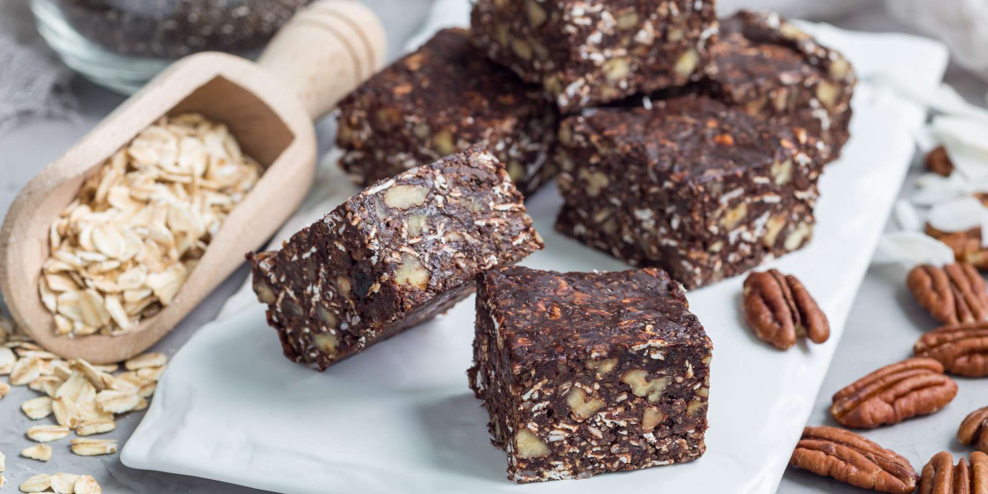 Chocolate Date Nut Energy Bars