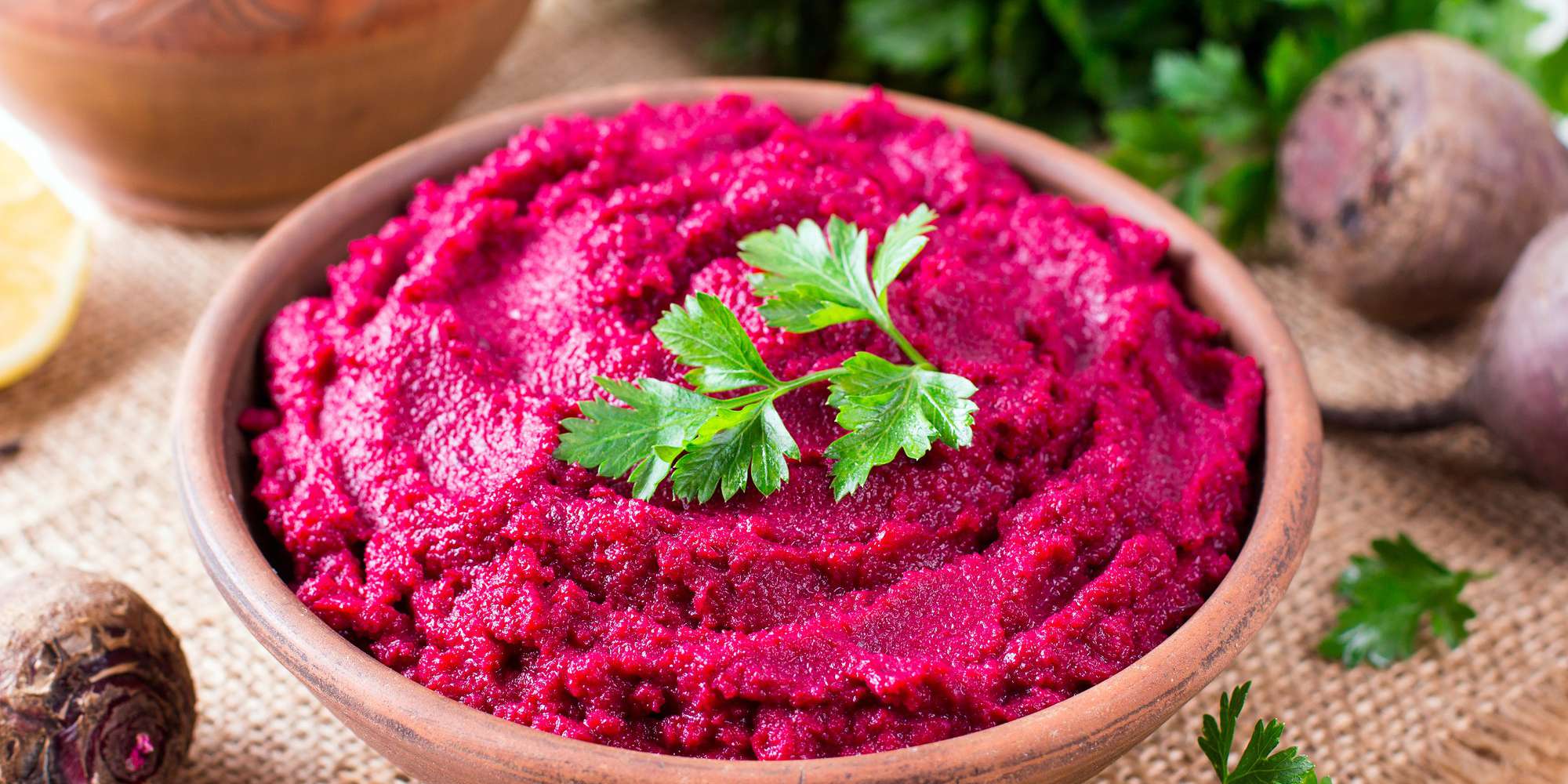 Creamy Beet & Tahini Dip