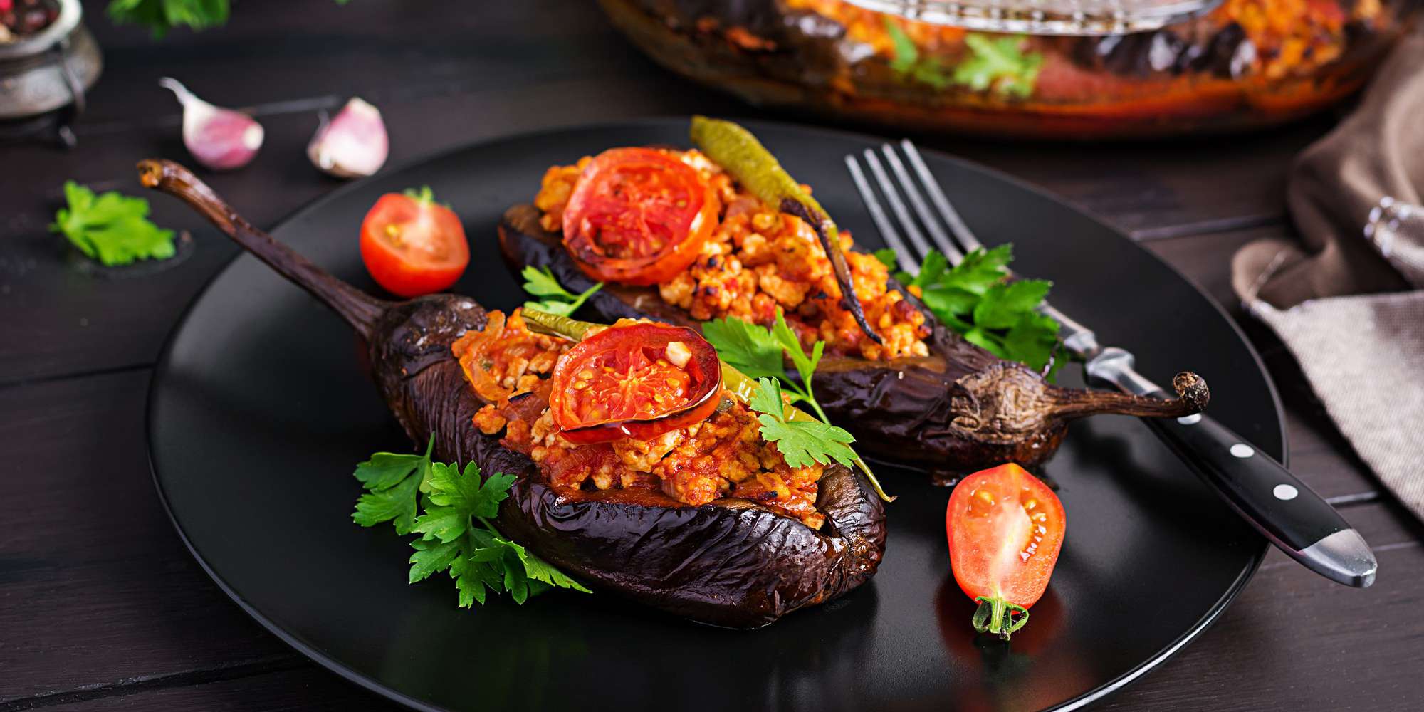 Karniyarik (Turkish Stuffed Eggplant)