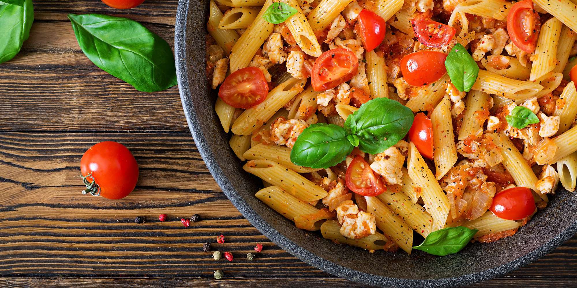 Pasta with Sausage, Beans & Mustard Greens