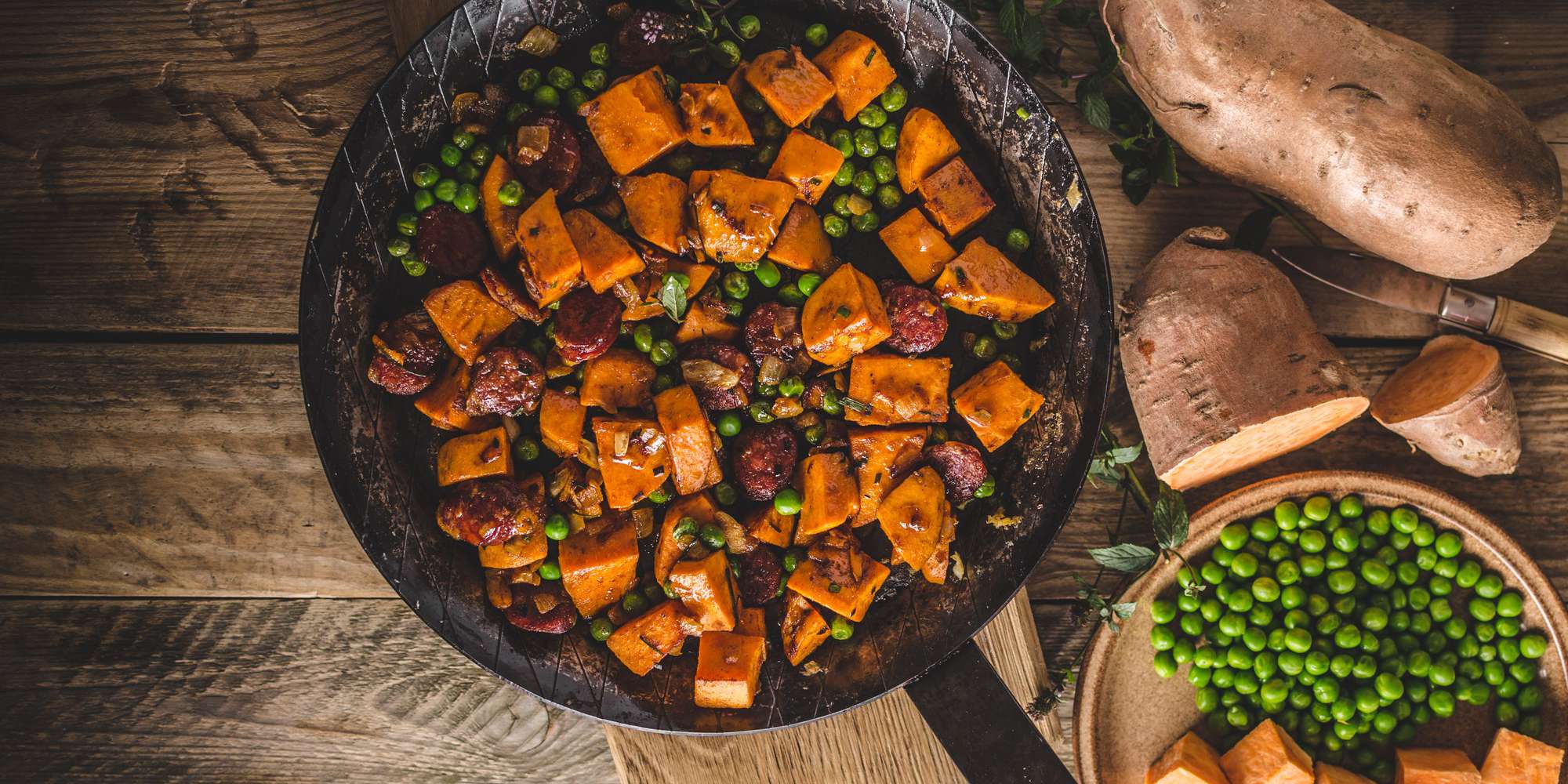 Sweet Potato and Beef Skillet
